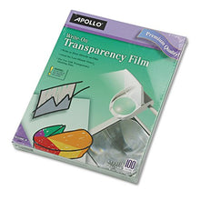 Load image into Gallery viewer, Apollo WO100CB Write on Transparency Film, 8-1/2-Inch x11-Inch, 100/BX, Clear
