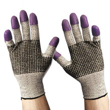 Load image into Gallery viewer, KLEENGUARD 97432CT G60 Purple Nitrile Gloves, 240mm Length, Large/Size 9, Black/ Purple (Case of 12 Pairs)
