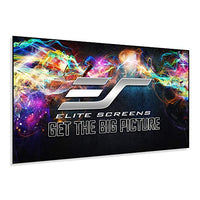 Elite Screens Edge Free Ambient Light Rejecting Fixed Frame Projection Projector Screen,Aeon CineGrey 3D Series, 110-inch 16:9 for Home Theater, Movie and Office Presentations AR110DHD3, Black