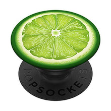 Load image into Gallery viewer, Perfect Neon Lime Green Fruit Slice Pattern Popsocket PopSockets PopGrip: Swappable Grip for Phones &amp; Tablets
