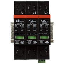 Load image into Gallery viewer, ASI ASISP320-3P UL 1449 4th Ed. DIN Rail Mounted Surge Protection Device, Screw Clamp Terminals, 3 Pole, 3 Phase 480/277 Vac, Pluggable MOV Module
