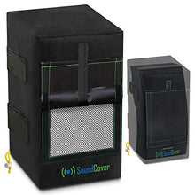 Load image into Gallery viewer, 2 Heavy Duty Waterproof UV Protection Speaker Covers Bags for Outdoor Speakers with Sound Flap - Yamaha NS-AW294, Definitive Technology AW 5500, Polk Atrium 6, Yamaha NS-AW350 &amp; Bose 251 (Black)
