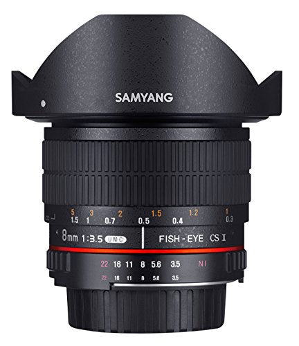 SAMYANG 8 mm f/3.5 UMC CS II fisheye Lens - for Canon M