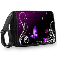 Luxburg Luxury Design 13-Inch Shoulder Strap Messenger Bag for Laptop/Notebook - Butterflies Artwork