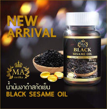 Load image into Gallery viewer, Black Sesame Oil Cold Pressed Supplements Health Benefits Anti-Inflammatory Joint Bone Strengthening 30 Softgels
