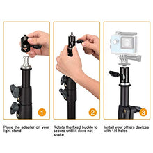 Load image into Gallery viewer, UTEBIT 2PCS Rapid Adapter Convert with 1/4&quot; Screw DSLR Mount Bracket Multi Functional Mount Bracket Adapter, Photo Studio, Light Stand Tip Boom Arm Photo Studio Photography Accessory

