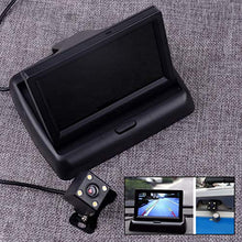 Load image into Gallery viewer, CITALL Car Rear View CCD 4 LED Night Vision Camera 4.3&quot; Foldable LCD Display
