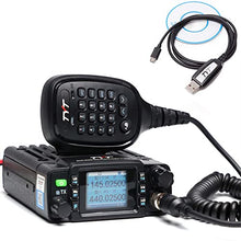 Load image into Gallery viewer, TYT TH-8600 Dual Band Mini Mobile Transceiver IP67 Waterproof Car Radio 2M/70CM 25W Amateur Two Way Radio w/Cable
