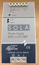 Load image into Gallery viewer, SOLA HEVI DUTY SDN 5-24-100P AC/DC CONV, DIN RAIL, 1 O/P, 264VAC, 24V
