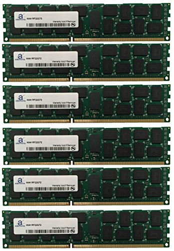 Adamanta 96GB (6x16GB) Server Memory Upgrade for Dell PowerEdge T420 DDR3 1333Mhz PC3-10600 ECC Registered 2Rx4 CL9 1.35v