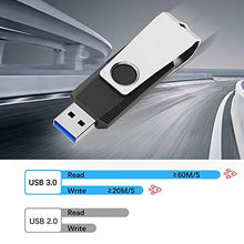 Load image into Gallery viewer, TOPESEL 5 Pack 64GB USB 3.0 Flash Drives Memory Stick USB Thumb Drives 64GB 5PCS, Black
