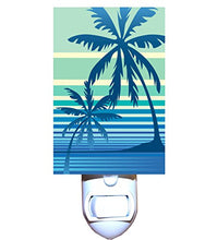 Load image into Gallery viewer, Twilight Palm Trees Decorative Night Light
