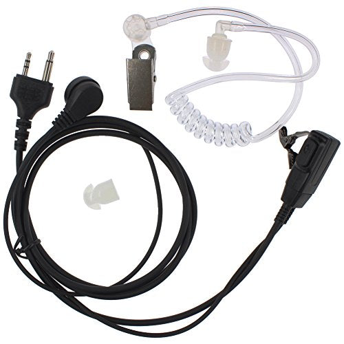 Aoer 2 Pin Covert Acoustic Tube Earpiece Headset For Midland Alan 2pin Two Way Radio Avp H3 Gxt900 L