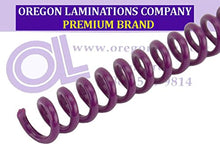 Load image into Gallery viewer, Spiral Binding Coils 6mm ( x 12) 4:1 [pk of 100] Violet (PMS 2593 C)
