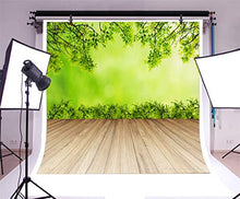 Load image into Gallery viewer, AOFOTO 10x10ft Spring Budding Branch Backdrop Wooden Plank Floor Abstract Photography Background Newborn Children Adults Portraits Shooting Family Gathering Vacation Holiday Vinyl Photo Booth Prop
