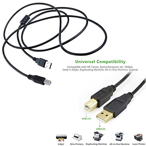 Accessory USA 6ft USB PC Cable Cord for Elmo TT-02 TT-02U Projector XGA Document Camera Projector