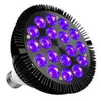 Black Light Bulb, KINGBO 36W LED Blacklight E26 PAR38 Glow in The Dark, 395nm LEDs Super Bright Bulb for Blacklight Party, Stage Lighting, DJ Dance Party, Birthday, Wedding, Holiday Decorations