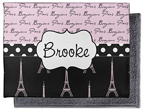 YouCustomizeIt Paris Bonjour and Eiffel Tower Microfiber Screen Cleaner (Personalized)