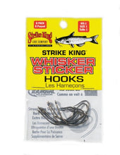 Load image into Gallery viewer, Strike King (WS 1) Whisker Sticker Hook Fishing Lure, Silver, Size 1, Double barbs
