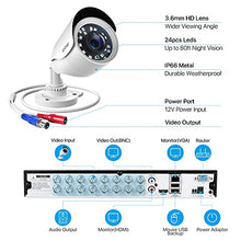 Load image into Gallery viewer, ZOSI H.265+ 1080p 16 Channel Security Camera System, 16 Channel DVR Recorder with Hard Drive 2TB and 16 x 1080p Weatherproof CCTV Bullet Camera Outdoor Indoor with 80ft Night Vision, Motion Alerts
