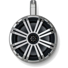 Load image into Gallery viewer, KICKER Marine 8&quot; LED Wake Tower System with Black enclosures and Silver Grilles, Includes Remote for LEDs
