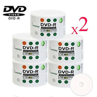 Smart Buy 500 Pack DVD-R 4.7gb 16x Thermal Printable White Blank Data Video Record Disc, 500 Disc 500pk