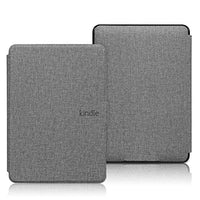 EKH E-Book Protective Cover, Case for Kindle Paperwhite 4 10th Gen 2018 Release, Premium Fabric Smart Cover with Auto Sleep/Wake, Light Grey