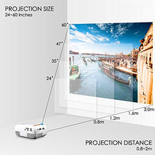 Load image into Gallery viewer, GooDee Mini Projector, LED Pico Projector, Pocket Video Projector Support HDMI Smartphone PC Laptop USB for Movie Games
