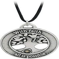 Cathedral Art (Abbey & CA Gift Mustard Seed, Includes 22-Inch Black Satin Cord, One Size, Tree of Faith Pendant