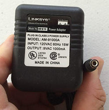 Load image into Gallery viewer, Linksys Router Replacement AC Adapter AD 9/1C 9V, 1000mA
