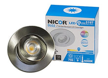 Load image into Gallery viewer, NICOR Lighting 2-Inch Dimmable 3000K LED Gimbal Downlight for NICOR 2-Inch Recessed Housings, Nickel (DLG2-10-120-3K-NK)
