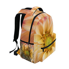 Load image into Gallery viewer, TropicalLife Dahlia Colorful Flower Backpacks Bookbag Shoulder Backpack Hiking Travel Daypack Casual Bags
