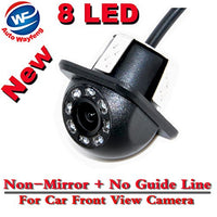 Auto Wayfeng 8 LED HD CCD Car Front View Camera Night Vision Wide Angle Car Rear View Camera Car Reversing Backup for Parking Monitor Camera