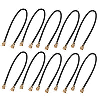 Aexit 10 Pcs Distribution electrical WIFI Pigtail Antenna Cable RF1.37 IPEX 1 to IPEX 1 Connector 10cm Length for Router