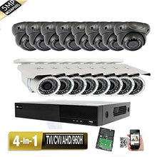 Load image into Gallery viewer, Amview 5MP 16CH All-in-1 TVI AHD CVI 960H DVR (16) 5MP 4-in-1 Indoor Outdoor Security Surveillance Camera System 3TB Hard Drive
