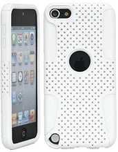 Load image into Gallery viewer, iPod Touch, iSee Case (TM) Slim Fit Hybrid Perforated Mesh Full Cover Cas for Apple iPod Touch 6 6th Generation/5 5th Generation (it6-Perforated White on White)
