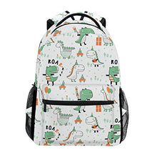 Load image into Gallery viewer, TropicalLife Cute Dinosaur Backpacks Bookbag Shoulder Backpack Hiking Travel Daypack Casual Bags
