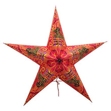 Load image into Gallery viewer, Decorative Hanging Paper Star Lamp Light Latern Christmas Festive Decorative Star Lamp Gift Item
