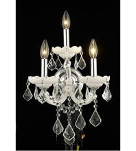 Load image into Gallery viewer, Wall Sconces 3 Light with Clear Crystal Royal Cut White Size 12 in 180 Watts - World of Classic
