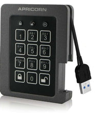 Load image into Gallery viewer, Apricorn Aegis Padlock 120 GB SSD 256-Bit, FIPS 140-2 Level 2 Validated Ruggedized USB 3.0 Encrypted External Portable Drive
