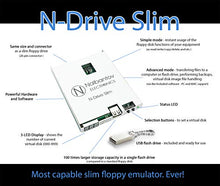 Load image into Gallery viewer, Floppy Disk USB Emulator Nalbantov N-Drive Slim for Korg Triton Studio Version ONLY (different emulator available for Classic,Pro, ProX, Rack versions)
