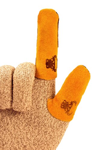 GF Gloves 8126M-100 Cowhide Leather Thumb Guard, Medium, Yellow (Pack of 20)