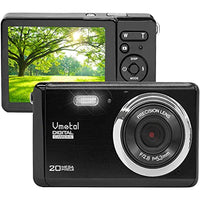 Vmotal Digital Camera 1080P 20MP HD Rechargeable Camera,Video Camera Digital Students Cameras,Indoor Outdoor Pocket Camera for Kids (Black)