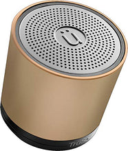 Load image into Gallery viewer, TruSound Portable Wireless Bluetooth Speaker - Mini Bluetooth Speaker with Microphone, Loud Subwoofer Speaker Sound, Portable Speaker for Computer, Party, Outdoors, Indoors (Gold)
