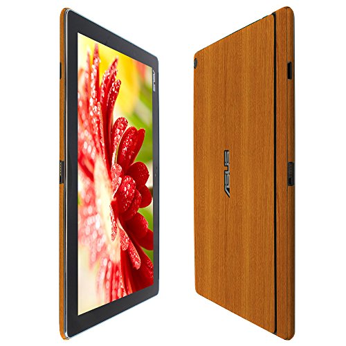 Skinomi Light Wood Full Body Skin Compatible with Asus Zenpad 10 (Full Coverage) TechSkin with Anti-Bubble Clear Film Screen Protector