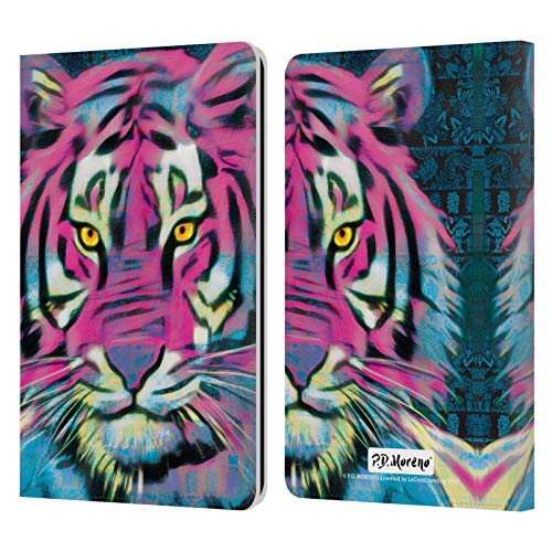 Head Case Designs Officially Licensed P.D. Moreno Tiger Wild Life Leather Book Wallet Case Cover Compatible with Kindle Paperwhite 1 / 2 / 3