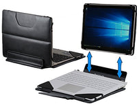 Navitech Black Faux Leather Detachable Folio Case Cover Sleeve Compatible with The Microsoft Surface Book