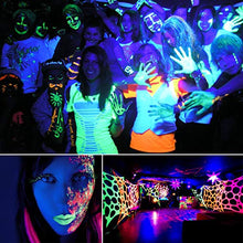 Load image into Gallery viewer, Black Light Bulb, KINGBO 36W LED Blacklight E26 PAR38 Glow in The Dark, 395nm LEDs Super Bright Bulb for Blacklight Party, Stage Lighting, DJ Dance Party, Birthday, Wedding, Holiday Decorations

