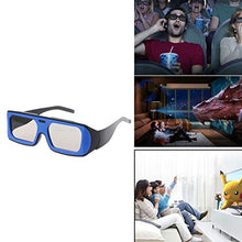 Load image into Gallery viewer, ForHe 1 Pair 3D Cinema Glasses Dual Color Frame for Passive TVs  Movie Theater Glasses - Circular Polarized (Blue+Black)
