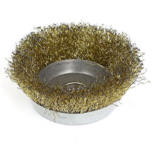 Load image into Gallery viewer, uxcell 80mm Diameter 5/8 Inch Arbor Crimped Steel Wire Cup Wheel Brush
